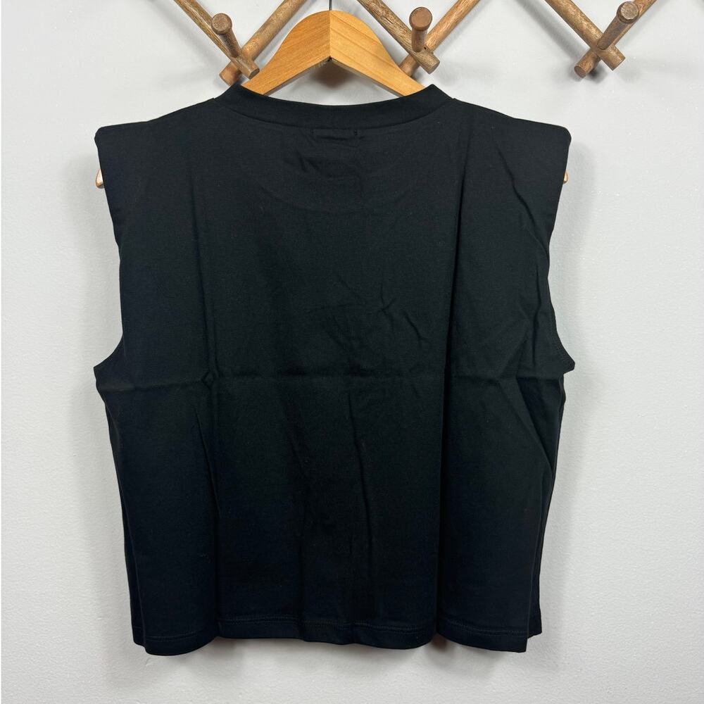 LNA Strong Shoulder Tee in Black Size L - Picture 4 of 8